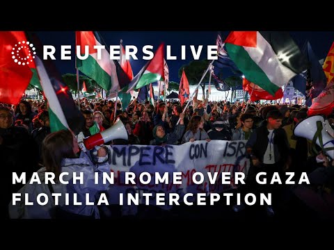 live:-pro-palestinian-activists-march-in-rome-over-interception-of-gaza-aid-ships