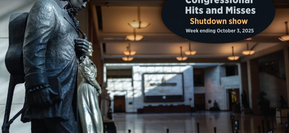 Shutdown show — Congressional Hits and Misses