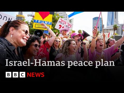 huge-crowds-in-israel-and-gaza-celebrate-ceasefire-and-hostage-release-deal-|-bbc-news
