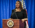 New York attorney general calls bank fraud indictment ‘desperate weaponization of our justice system’ – as it happened