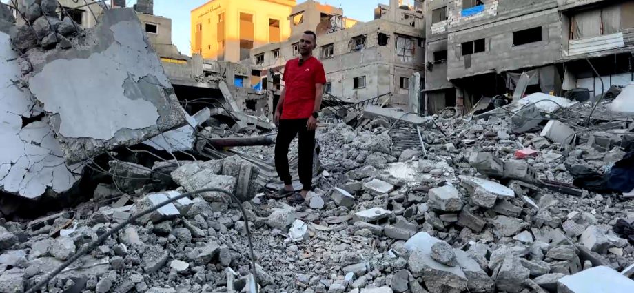 video:-freed-palestinian-detainee-returns-to-the-ruins-of-his-gaza-home