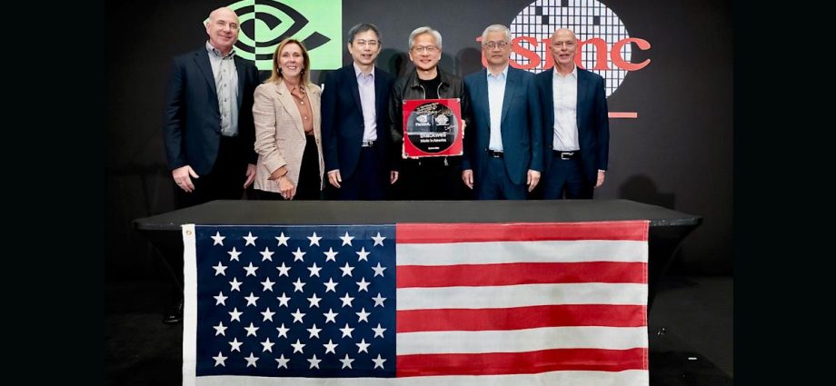 NVIDIA shows off its first Blackwell wafer manufactured in the US