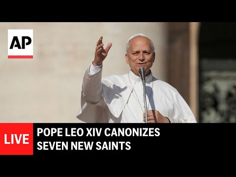 live:-pope-leo-canonizes-new-saints,-including-first-from-venezuela-and-papua-new-guinea