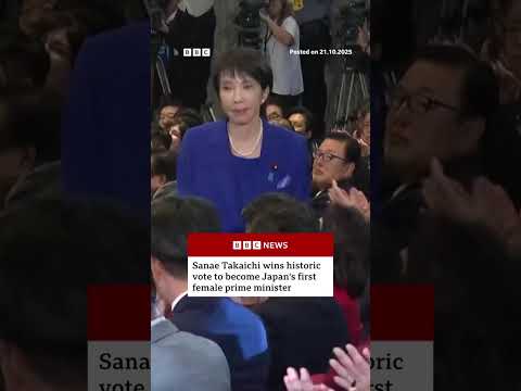 sanae-takaichi-wins-historic-vote-to-become-japan’s-first-female-pm.-#bbcnews