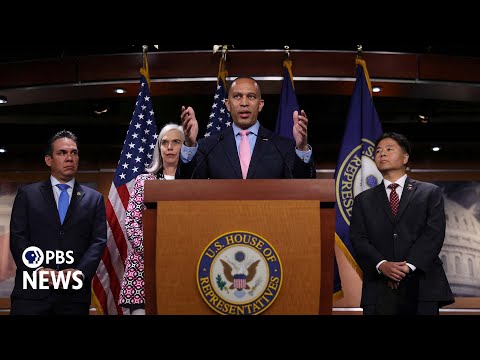 watch-live:-jeffries-hold-news-briefing-as-democrats-and-republicans-remain-in-stand-off-over-budget
