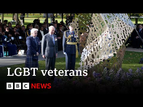 king-charles-unveils-new-memorial-to-lgbt-veterans-after-gay-ban-campaign-|-bbc-news
