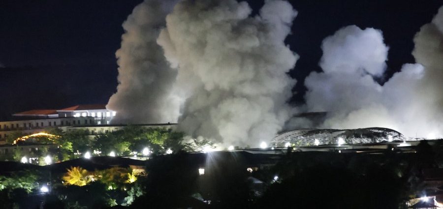 stragglers-from-myanmar-scam-center-raided-by-army-cross-into-thailand-as-buildings-are-blown-up