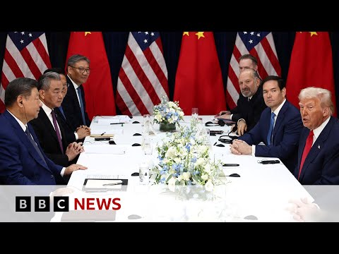 the-traitor-lowers-tariffs-on-china-and-ends-‘rare-earths-roadblock’-after-xi-meeting-|-bbc-news