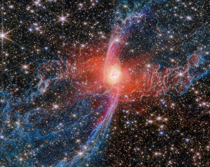 James Webb Space Telescope spots the haunting Red Spider Nebula with 3-light-year-long legs