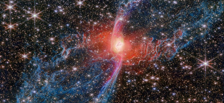 James Webb Space Telescope spots the haunting Red Spider Nebula with 3-light-year-long legs