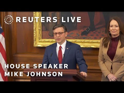 live:-house-speaker-mike-johnson-news-conference-on-31st-day-of-shutdown
