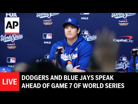 live:-la-dodgers-and-toronto-blue-jays-speak-ahead-of-game-7-of-world-series