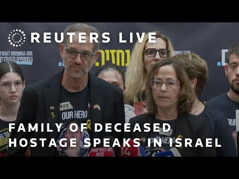live:-family-of-deceased-hostage-omer-neutra-gives-statement-in-israel