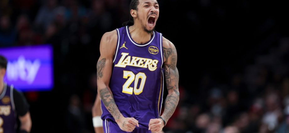 nick-smith-jr,-lakers-stun-blazers-without-injured-james,-doncic-and-reaves
