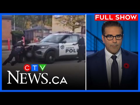 toronto-police-cruiser-rolls-into-suspect-caught-on-video|ctv-national-news-for-monday-nov.-04,-2025