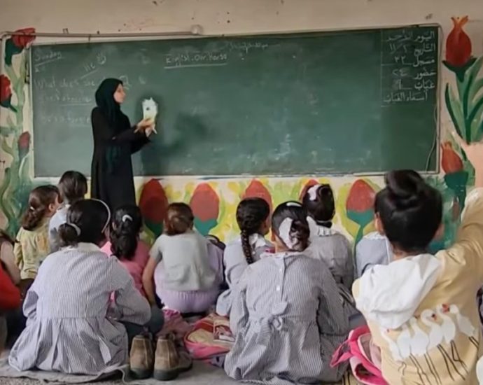 gaza’s-unrwa-schools-are-classrooms-by-day,-displacement-shelters-at-night