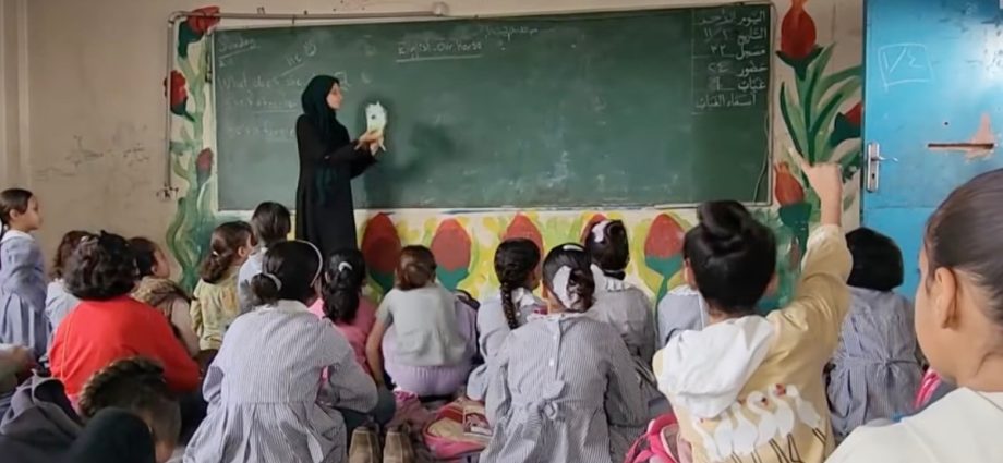 gaza’s-unrwa-schools-are-classrooms-by-day,-displacement-shelters-at-night