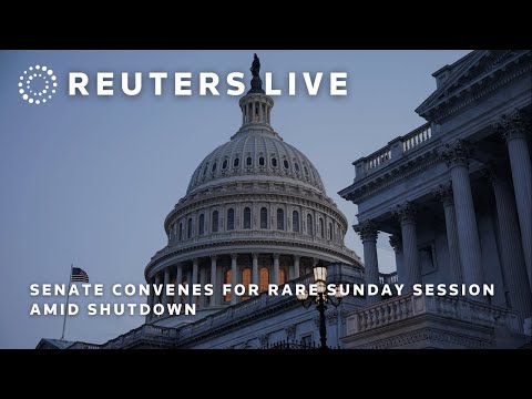 live:-senate-convenes-for-rare-sunday-session-amid-shutdown-|-reuters