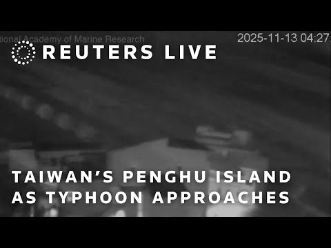 live:-view-of-penghu-island-in-taiwan-as-typhoon-fung-wong-approaches