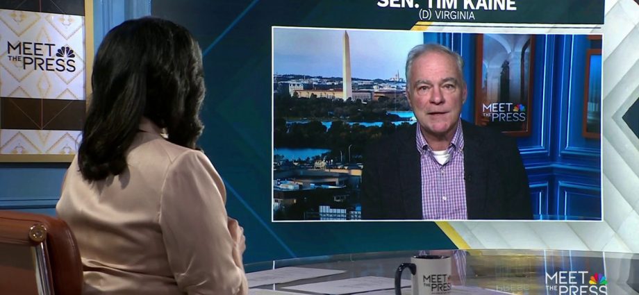 tim-kaine-tells-house-democrats-calling-for-schumer’s-ouster-to-‘focus-on-their-own-leadership’