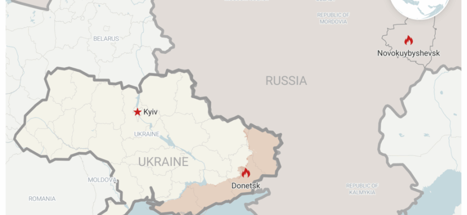 ukraine-strikes-russia’s-novokuybyshevsk-oil-refinery-with-new-bars-drones-in-sixth-hit-on-same-site-(video)