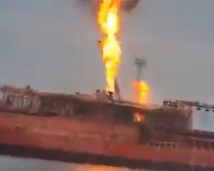 romanian-village-evacuated-after-russian-drone-hits-gas-ship-500-meters-from-border