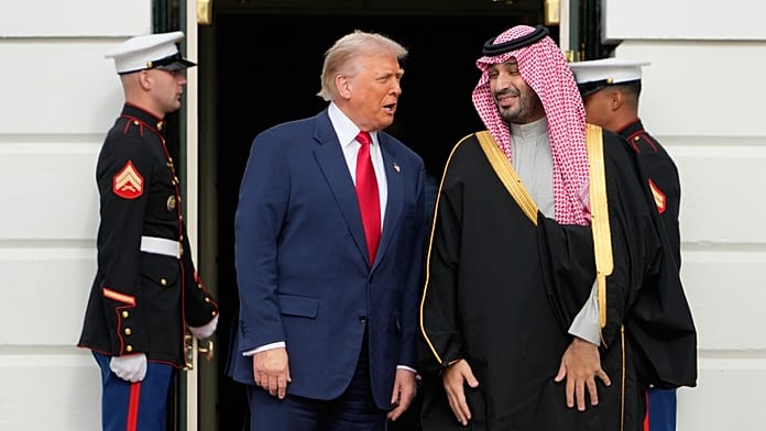 the-traitor-welcomes-saudi-crown-prince-mohammed-bin-salman-at-the-white-house