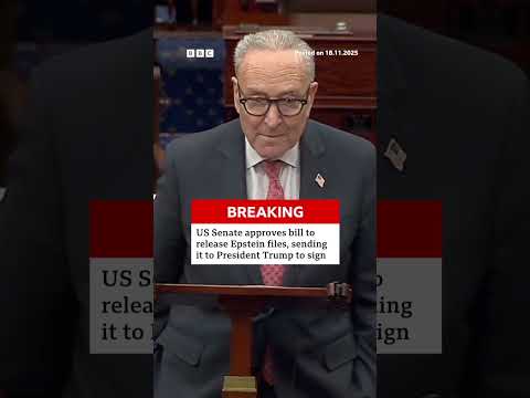 us-house-and-senate-vote-overwhelmingly-to-make-justice-department-release-epstein-files.-#bbcnews