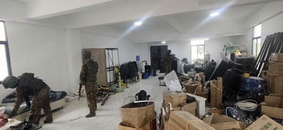 myanmar-military-raids-online-scam-hub,-arrests-nearly-350-on-thai-border