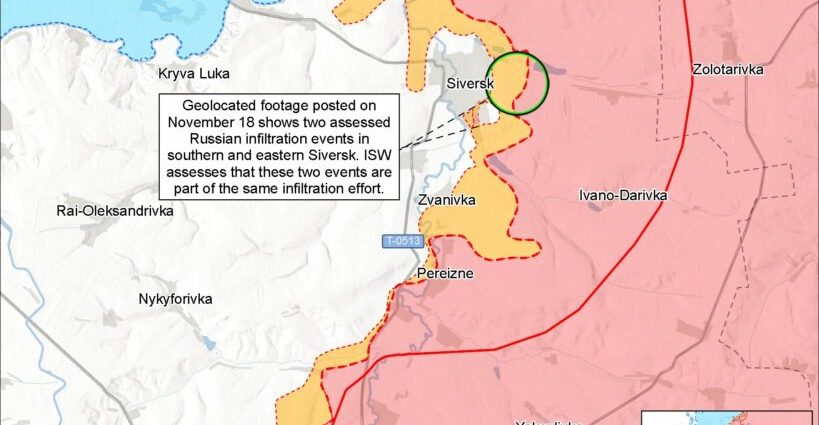 isw:-russian-forces-try-to-apply-pokrovsk-style-tactics-in-siversk-and-lyman-against-ukraine’s-fortress-belt