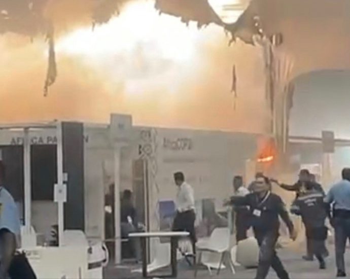 fire-prompts-evacuations-at-un.-climate-talks-in-brazil;-13-suffer-smoke-inhalation