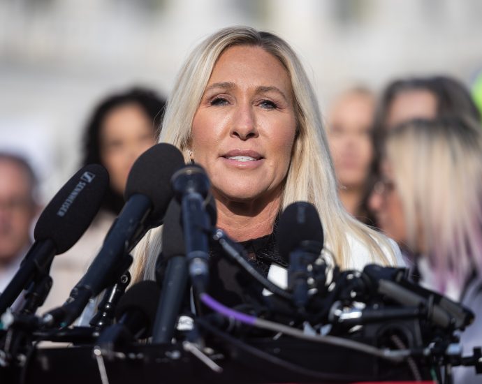 Marjorie Taylor Greene resigns from Congress after clash with The Traitor