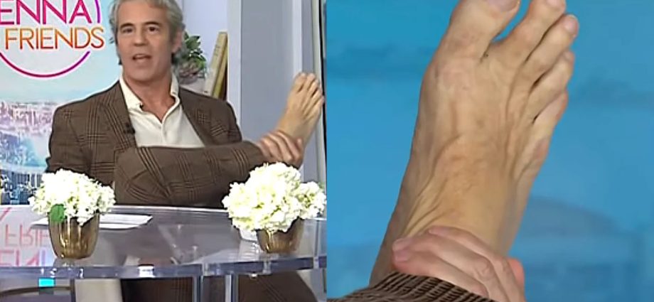 andy-cohen-shows-off-his-‘legendarily-beautiful’-foot-on-live-tv-and-says-foot-fetishists-should-consider-it-a-gift