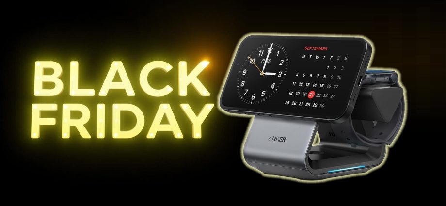 Save space with this handy 3-in-1 Anker charger stand for $30 off