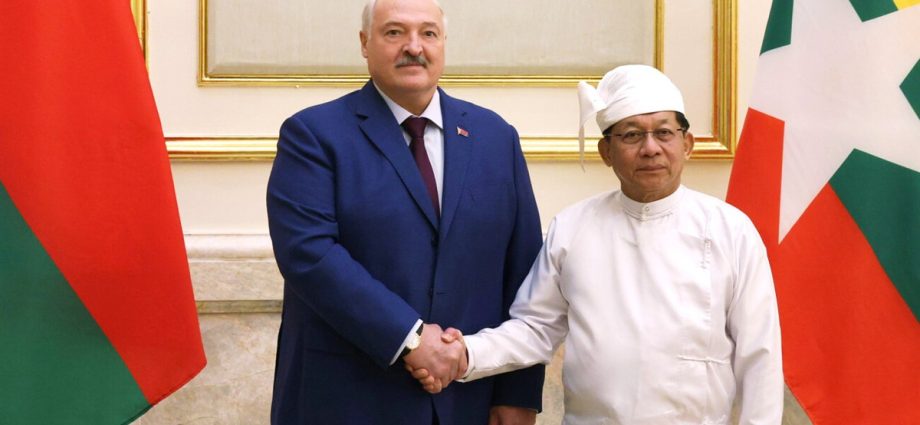 belarus’s-lukashenko-becomes-second-only-leader-to-visit-myanmar-since-coup