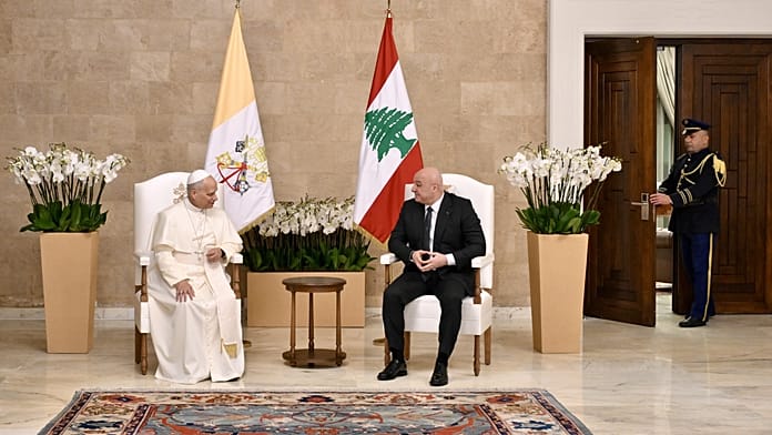 pope-leo-xiv-in-lebanon:-‘in-palestine-the-only-solution-is-two-states’