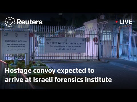 live:-convoy-expected-to-arrive-at-israeli-forensics-institute-carrying-remains-of-hostage-body