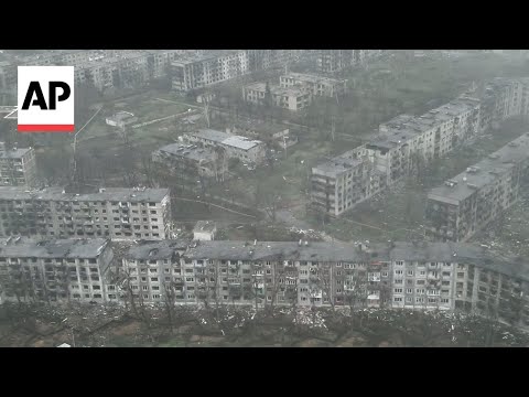 exclusive-drone-video-shows-destruction-in-ukraine’s-donetsk-region