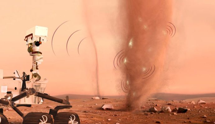 Perseverance Detects Triboelectric Discharges during Martian Dust Devils and Storms