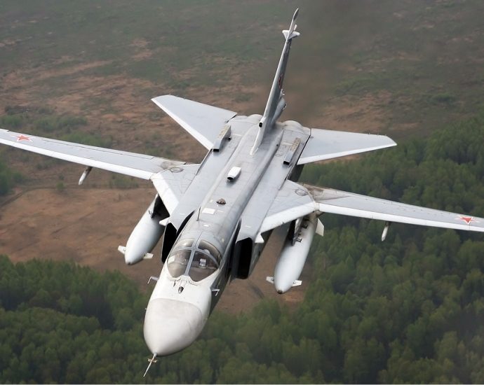 ukrainian-drones-hit-russian-su-24-bomber-on-tarmac-of-occupied-crimean-airfield.-other-strikes-targeted-radars-and-a-train-(video)