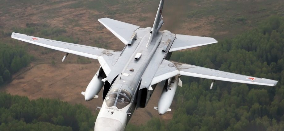 ukrainian-drones-hit-russian-su-24-bomber-on-tarmac-of-occupied-crimean-airfield.-other-strikes-targeted-radars-and-a-train-(video)