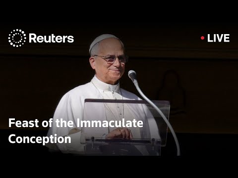 live:-pope-leo-lays-flowers-at-rome’s-immaculate-conception-ceremony