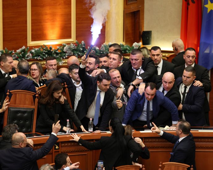 flare-and-fighting-in-albanian-parliament-dispute