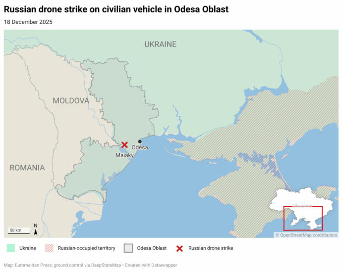 “cynical-war-crime”:-russian-drone-strikes-car-near-odesa,-killing-mother-and-injuring-her-three-children