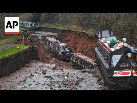 sinkhole-opens-up-under-a-canal-in-the-uk,-swallowing-narrowboats