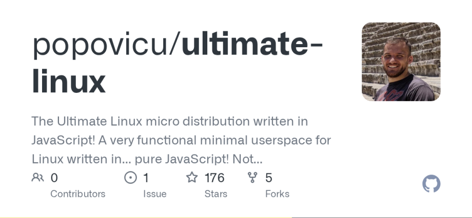 Ultimate-Linux: Userspace for Linux in Pure JavaScript
