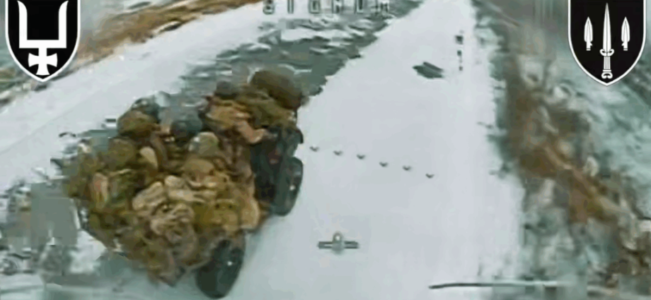 ukrainian-drones-catch-russian-quad-bike-assault-in-heavy-snowfall-near-yampil-(video)