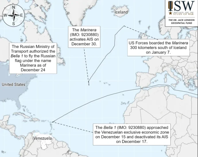 isw:-owner-of-us-detained-bella‑1-oil-tanker-affiliated-with-russian-efforts-to-evade-venezuela-oil-sanctions
