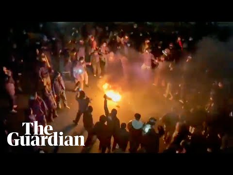 protesters-face-police-across-iran