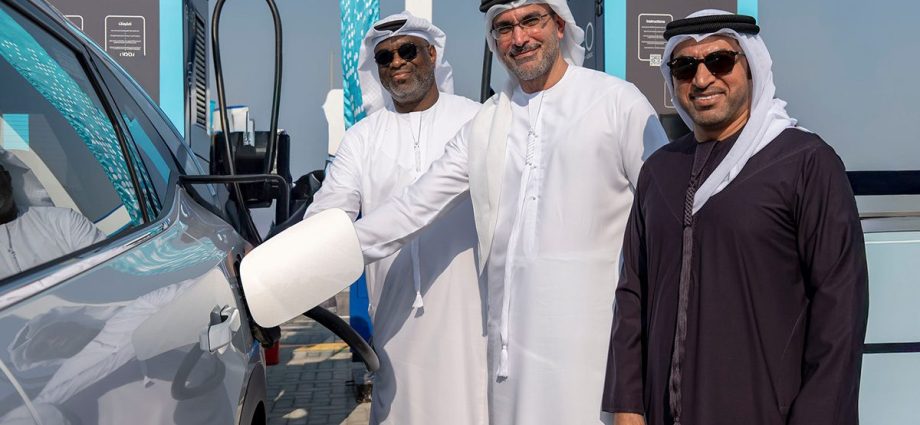 uae-gas-station-chain-opens-60-stall-ev-fast-charging-hub-on-abu-dhabi-dubai-highway